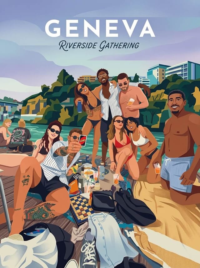 GENEVA travel poster