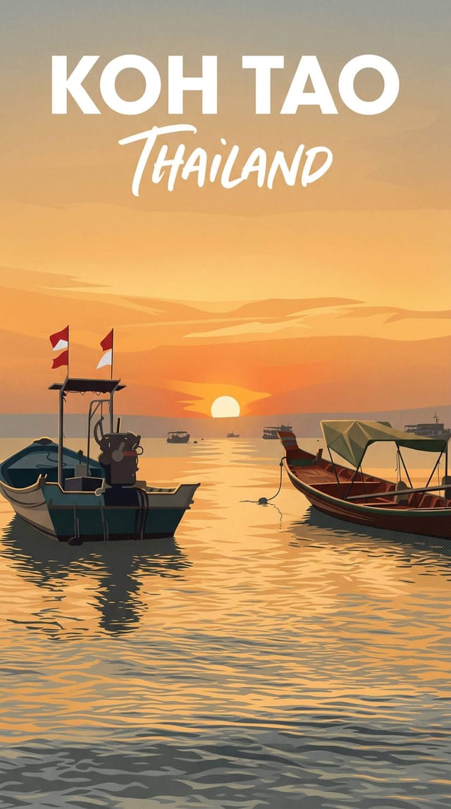 KOH TAO travel poster