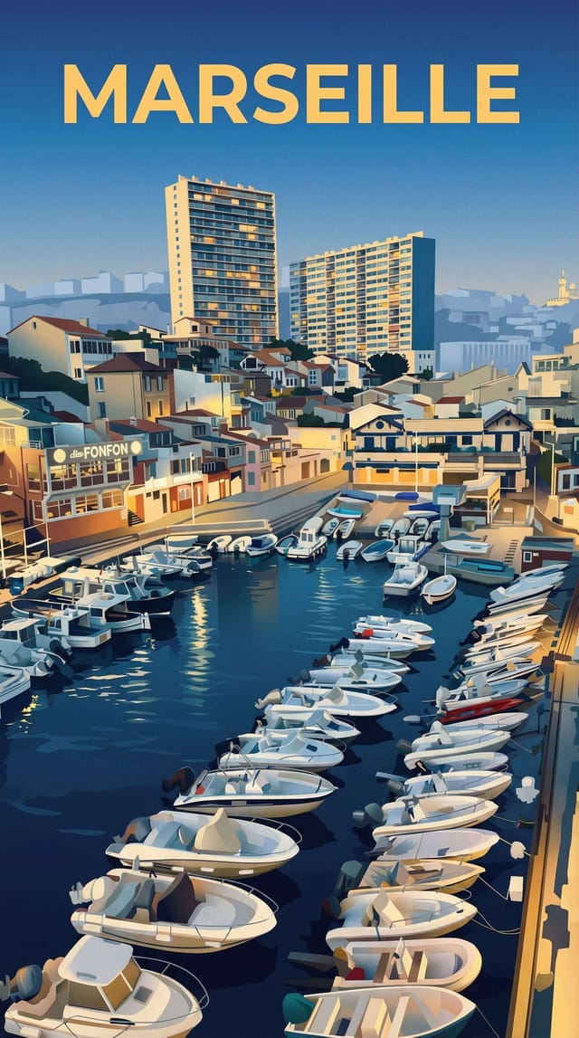 MARSEILLE travel poster