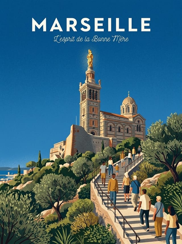 MARSEILLE travel poster