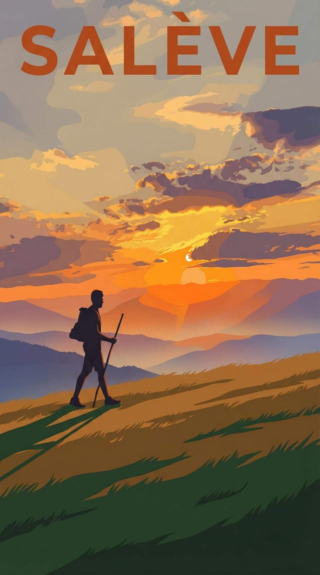 SALÈVE travel poster