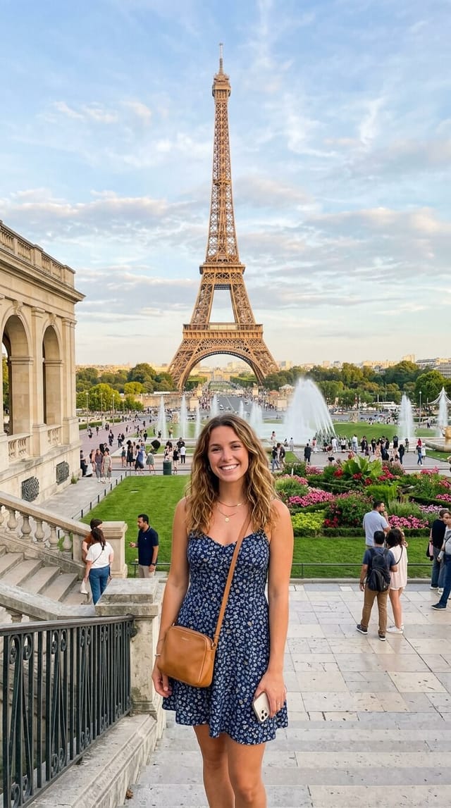 Paris original photo before transformation