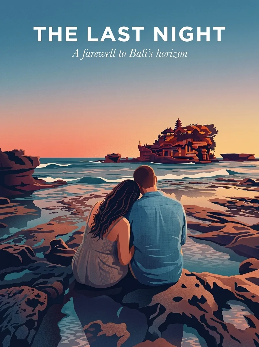 Bali travel poster example