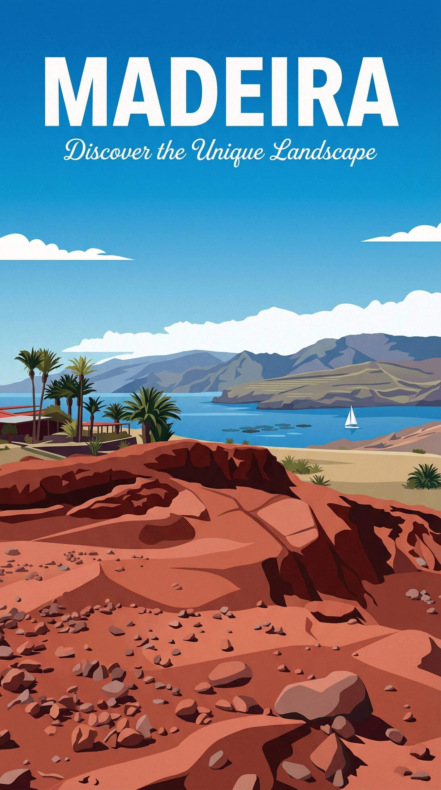 Madeira travel poster example