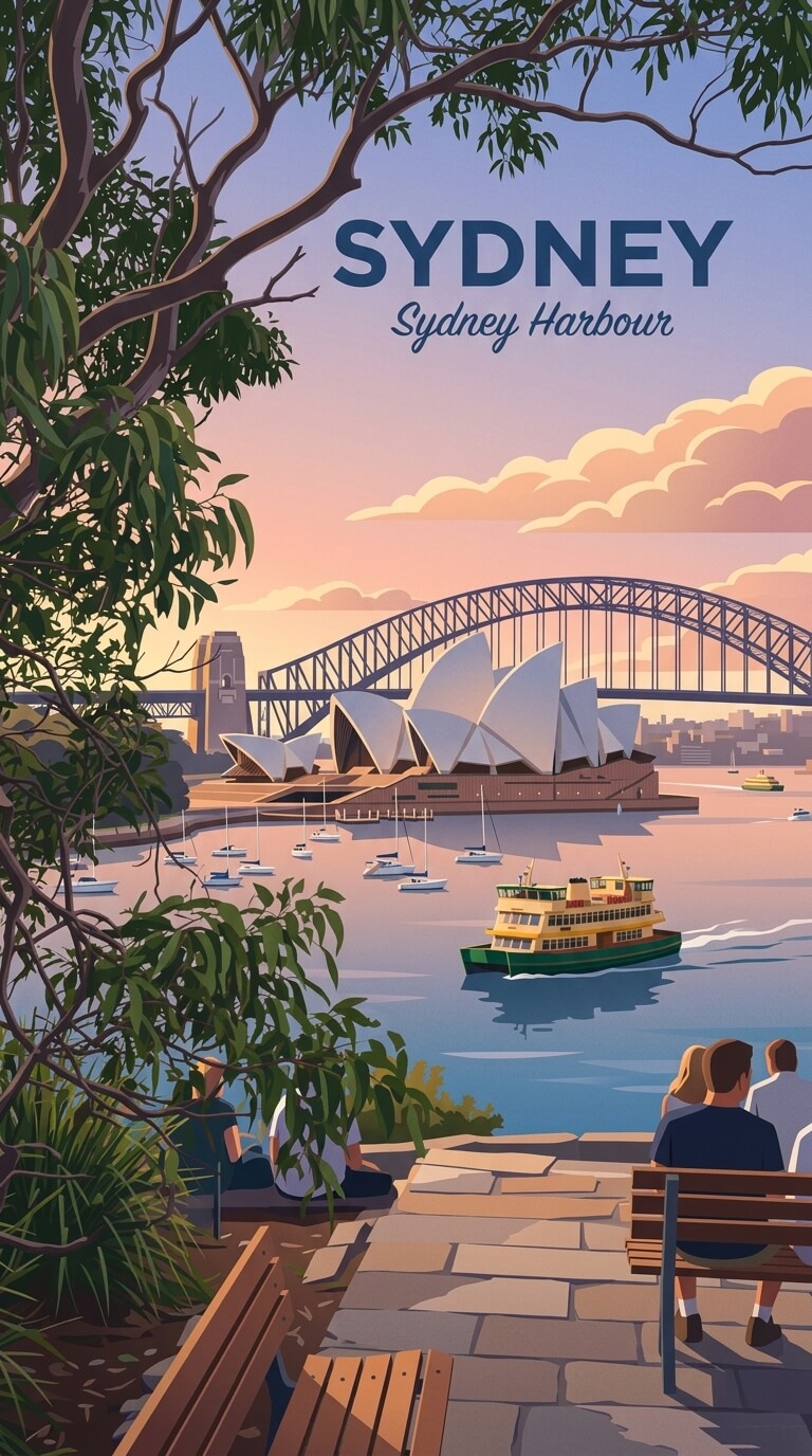 Sydney travel poster